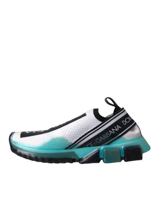 Dolce & Gabbana Blue Slip On Sorrento Sneakers Shoes