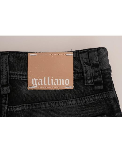 John Galliano Blue Wash Cotton Stretch Regular Fit Jeans