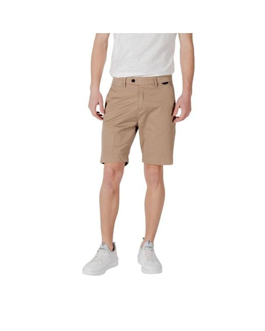 Antony Morato Natural Beige Cotton Bermuda Shorts for men