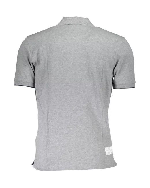 La Martina Gray Cotton Polo Shirt for men
