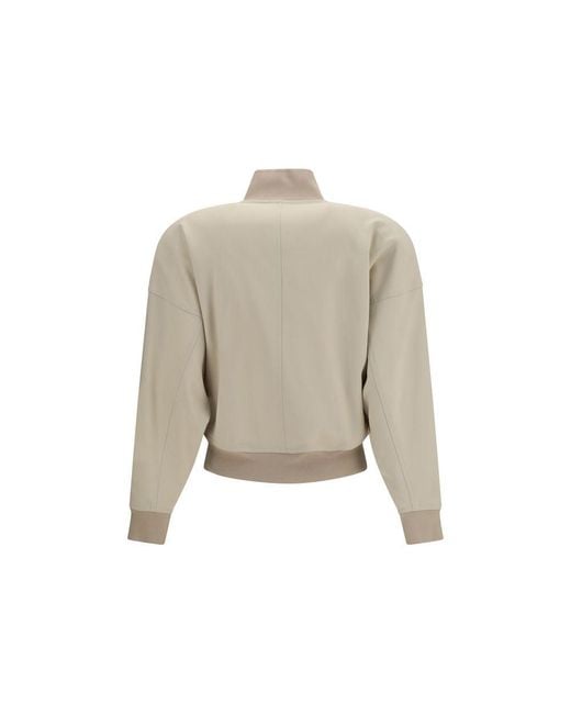 Gucci Natural Beige Cotton Bomber
