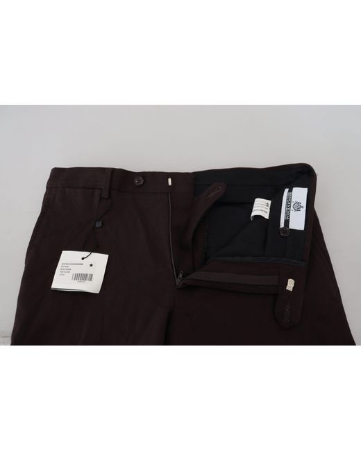 Bencivenga Black Elegant Cotton Blend Trousers for men