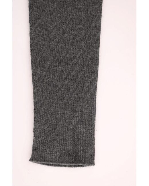 Dolce & Gabbana Black Chic High Waist Cashmere Tights Pants