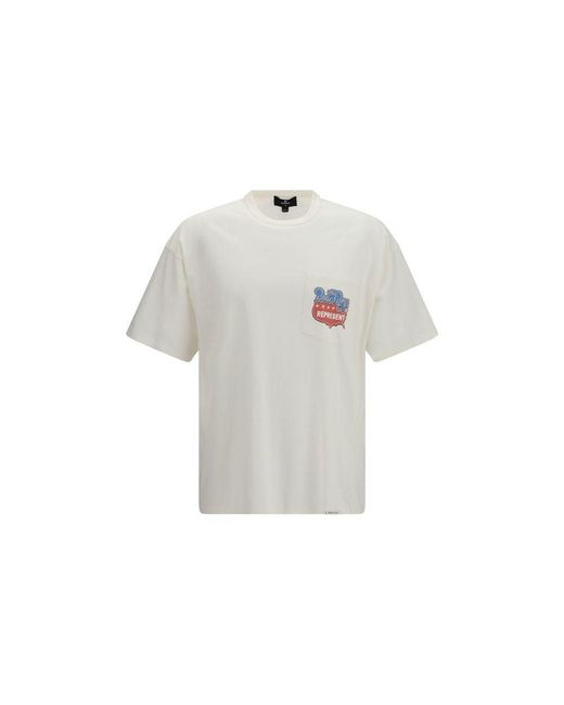 Represent White Cotton T for men