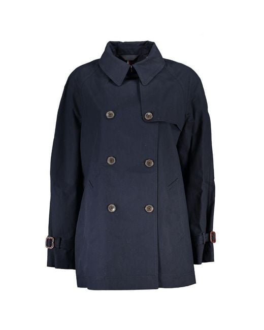 Tommy Hilfiger Blue Cotton Jackets & Coat
