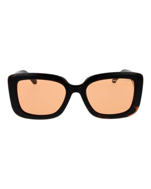 Marc Jacobs Black Brown Plastic Sunglasses