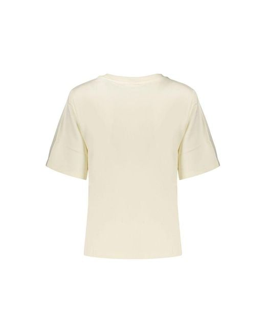 Desigual Natural White Cotton Sweatshirt