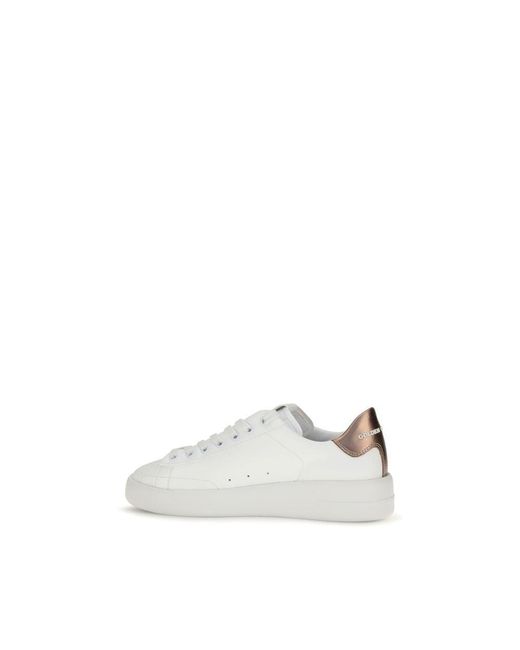 Golden Goose Deluxe Brand White Calf Leather Bos Taurus Low Top Sneakers