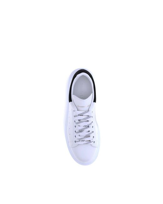 McQueen White Leather Sneakers