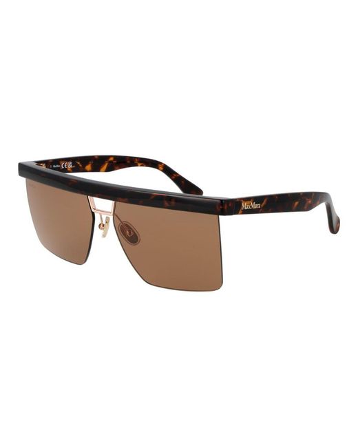 Max Mara Brown Plastic Sunglasses