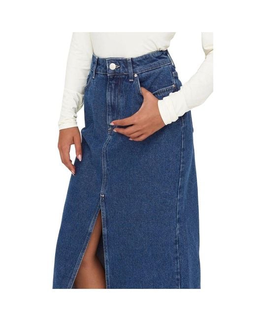 ONLY Blue Cotton Skirt
