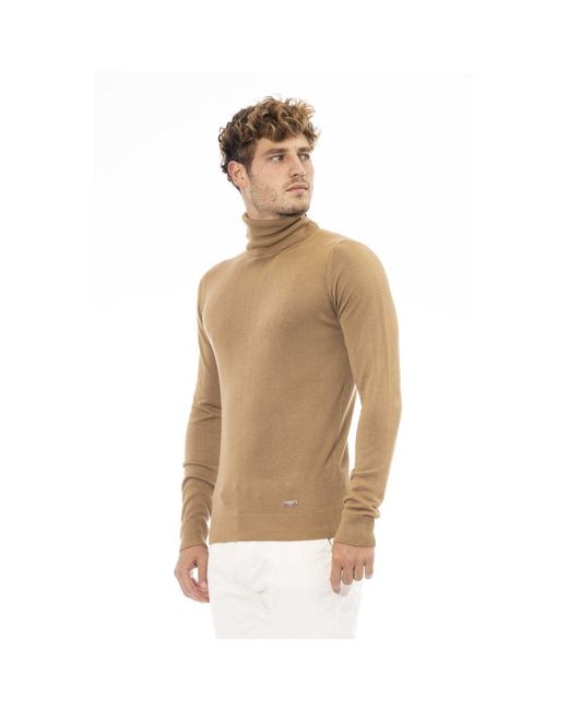 Baldinini Natural Beige Modal Men Sweater for men
