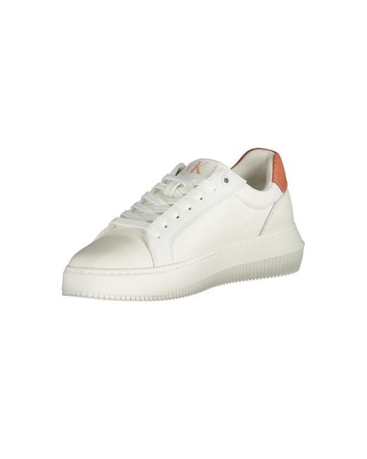 Calvin Klein White Polyester Sneaker