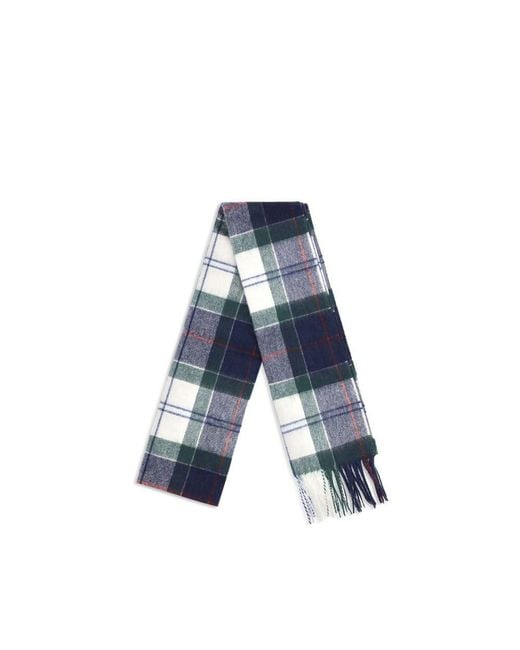 Barbour Blue Multicolor Wool Oves Aries Scarf