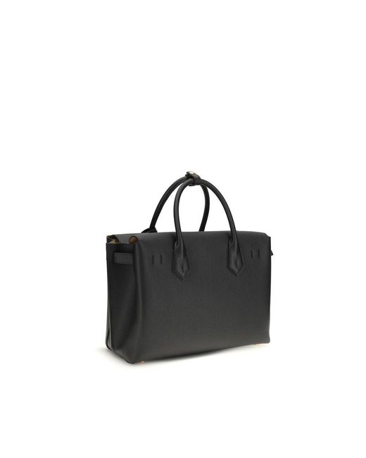 MCM Black Calf Leather Bos Taurus Handbag