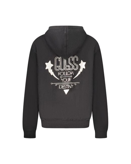Guess Gray Black Cotton Sweater