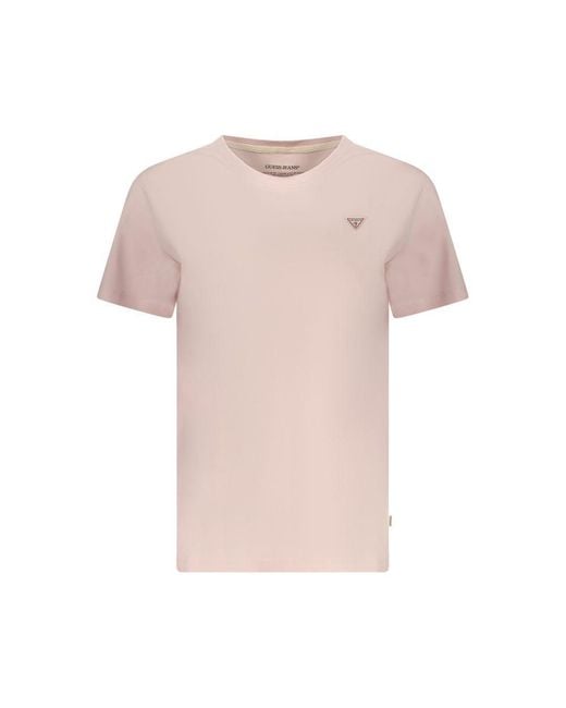 Guess Pink Rosa Cotton Woman T