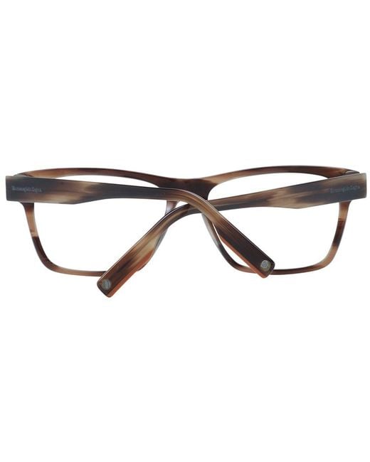 Zegna Brown Plastic Glasses (Frames) for men