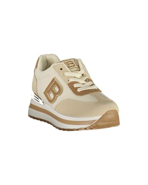 Laura Biagiotti Natural Beige Polyurethane Sneaker