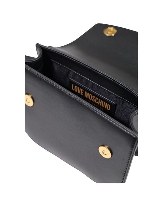 Love Moschino White Black Polyester Handbag