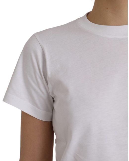 Balenciaga White Cotton Crew Neck Short Sleeves T-Shirt (Pre-Owned)