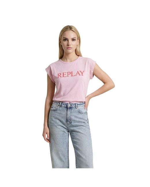 Replay Multicolor Cotton T
