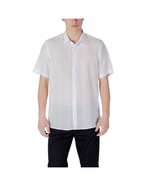 Antony Morato Gray Lyocell Shortsleeve for men