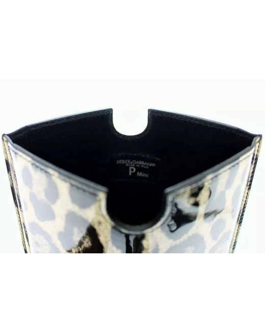 Dolce & Gabbana Blue Leopard Pattern Leather Ebook Cover Tablet Case