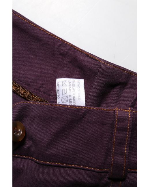 Bencivenga Purple High Waisted Tapered Pants