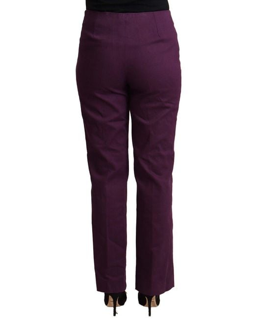 Bencivenga Purple High Waist Tapered Pants