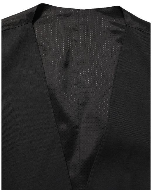Dolce & Gabbana Black Single Breasted Men Waistcoat Vest for men