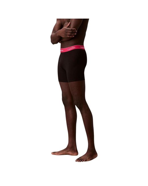 Calvin Klein Black Pink Cotton Boxers for men
