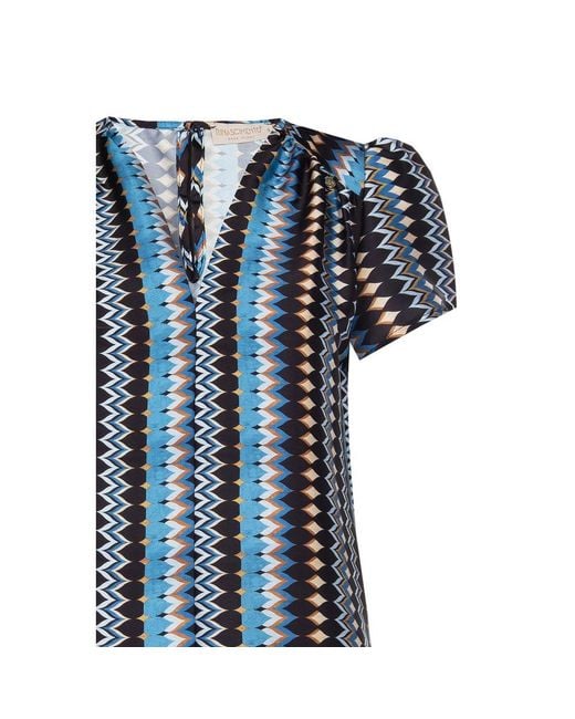 Rinascimento Blue Turquoise Polyester Shirt