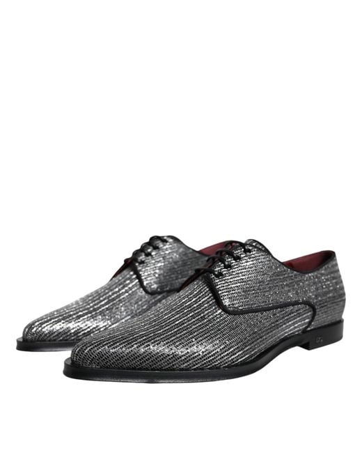 Dolce Gabbana Polyurethane Derby Formal Dress Shoes in Brown for Men Lyst UK