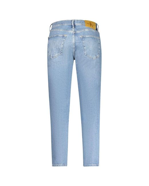 Calvin Klein Blue Cotton Men's Jeans for men
