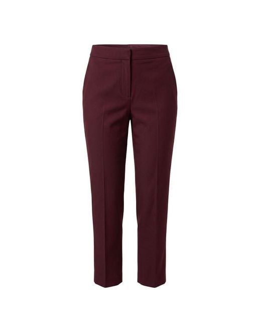 Trussardi Purple Red Viscose Pants