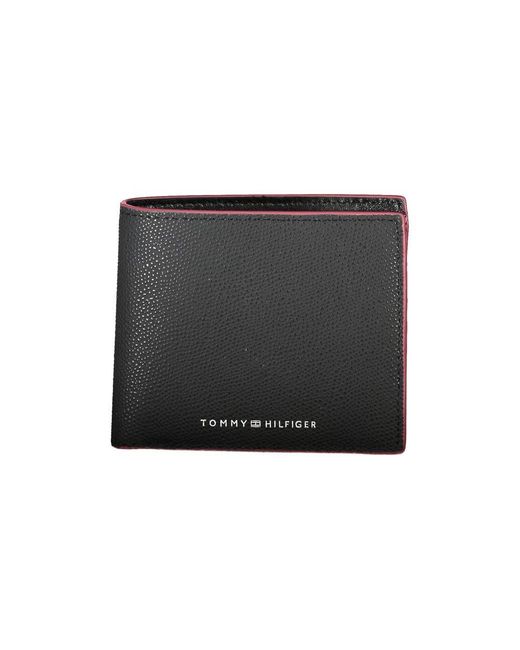Tommy Hilfiger Black Elegant Leather Wallet for men