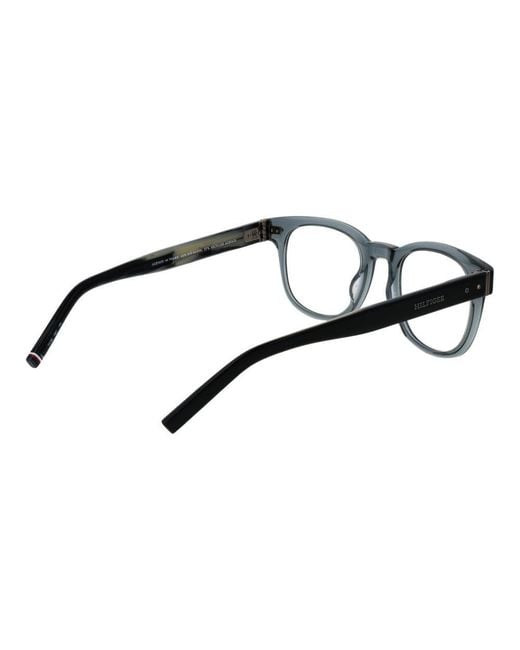 Tommy Hilfiger Black Gray Acetate Glasses (frames) for men