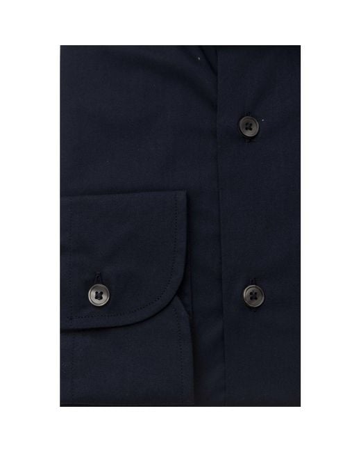 Bagutta Blue Cotton Shirt for men