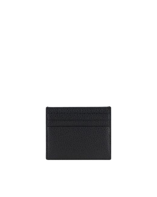 Prada Black Calf Leather Bos Taurus Wallet for men