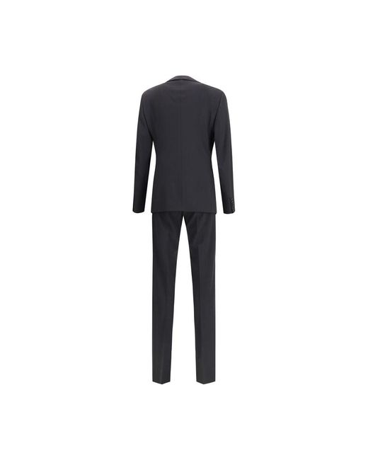 Giorgio Armani Black Fleece Wool Clothing for men