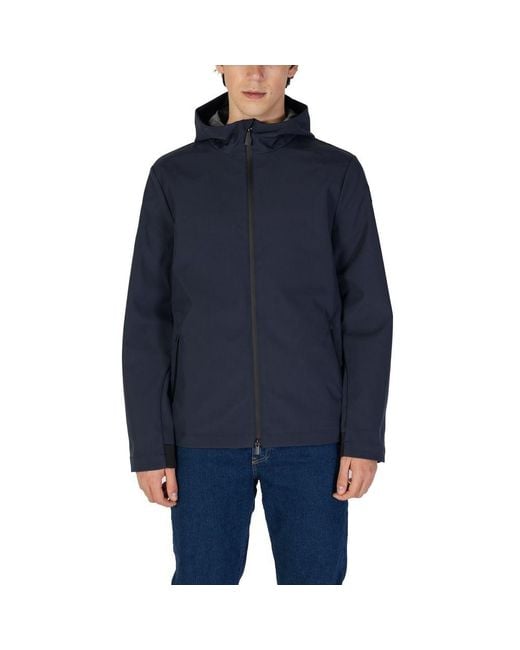 Suns Blue Polyester Shell Jacket for men