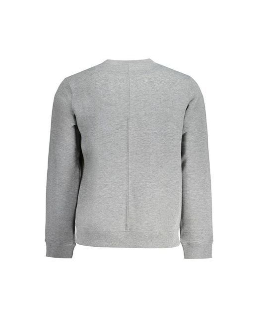 Calvin Klein Gray Grigio Polyester Men Sweatshirt for men