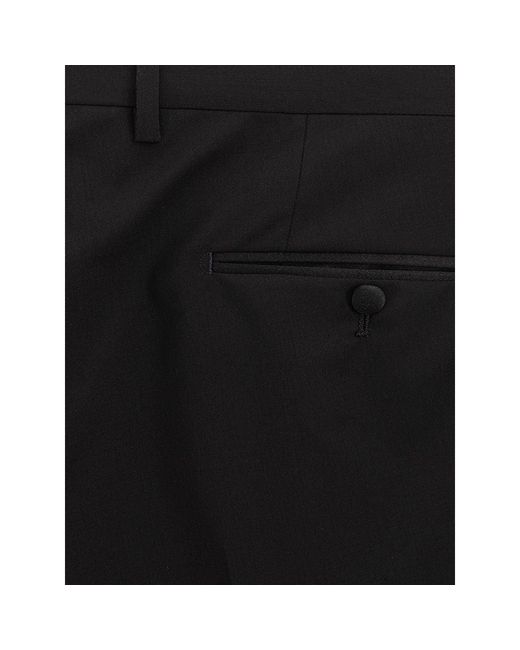 Dolce & Gabbana Black Wool Jeans & Pant for men