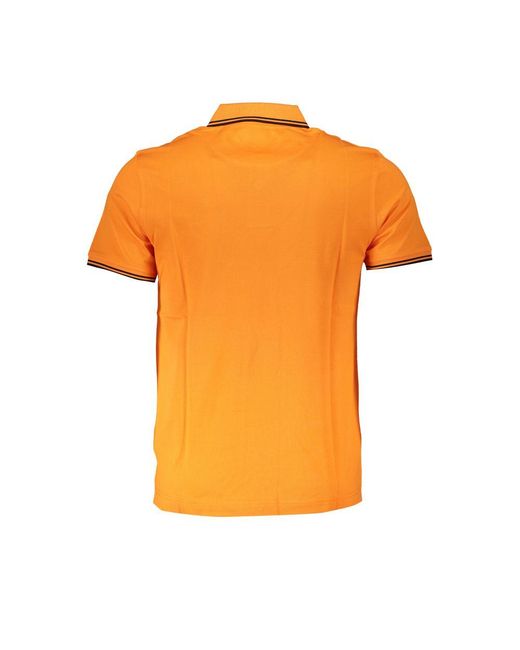 Harmont & Blaine Orange Cotton Polo Shirt for men
