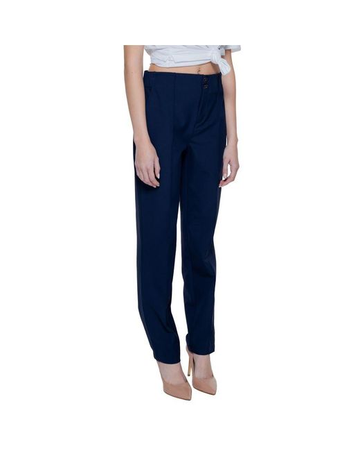 Street One Blue Polyamide Casual Pants