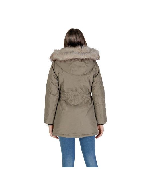 ONLY Natural Green Polyester Jackets & Coat