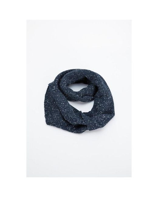 Gas Blue Marabou Scarf for men