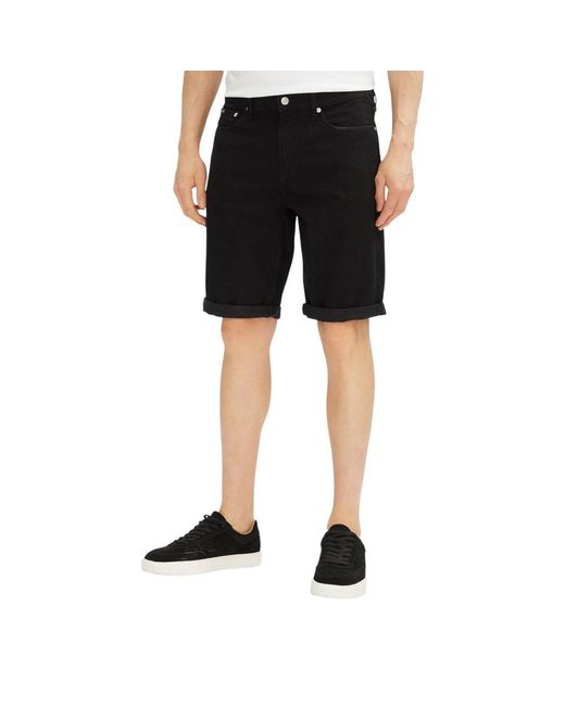 Calvin Klein Black Cotton Bermuda for men