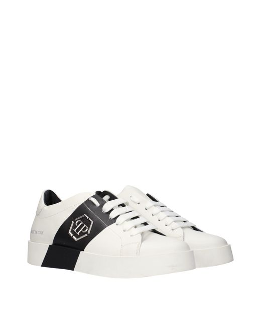 Philipp Plein White Sneakers Leather for men